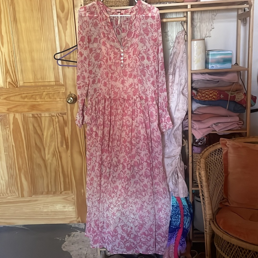 Free People See it Through Maxi Dress XS/S - Picture 3 of 8